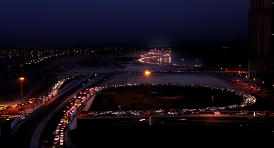 City night sky light Photo