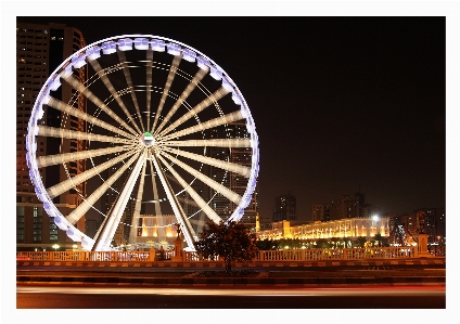 City ferris wheel landmark Photo