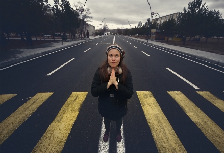 Way hair road sky Photo