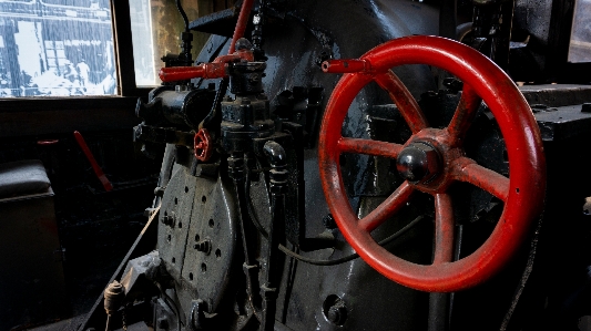 Steam train locomotive control panel Photo