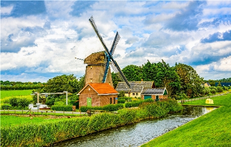 Agriculture architecture background blue Photo