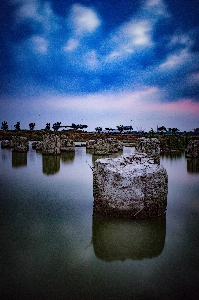 Sky reflection water blue Photo