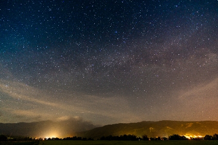 Foto Notte cielo stelle via lattea
