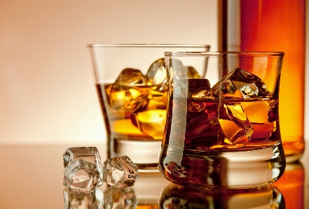 Alcohol brandy whisky glass Photo