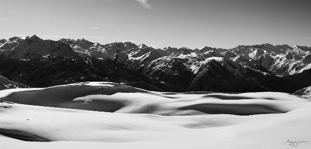 Natural white mountainous landforms mountain Photo