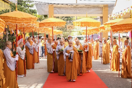 Monk monks vietnam temple Photo