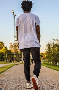 Boy white clothing jeans Photo