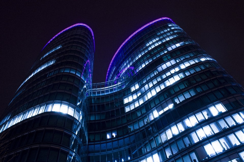 Gebäude blau die architektur licht