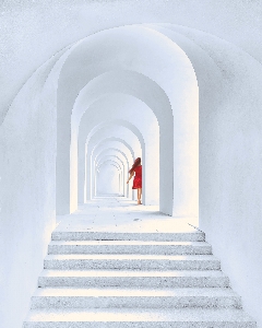 Scenery white stairs architecture Photo