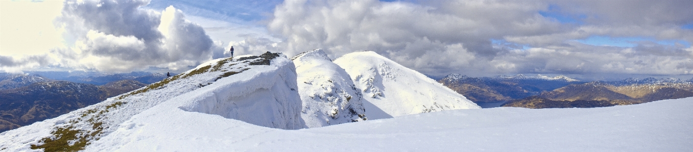 Mountain snow mountainous landforms glacial landform Photo