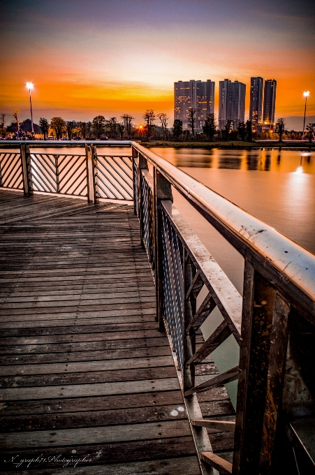 Sea sky water dock