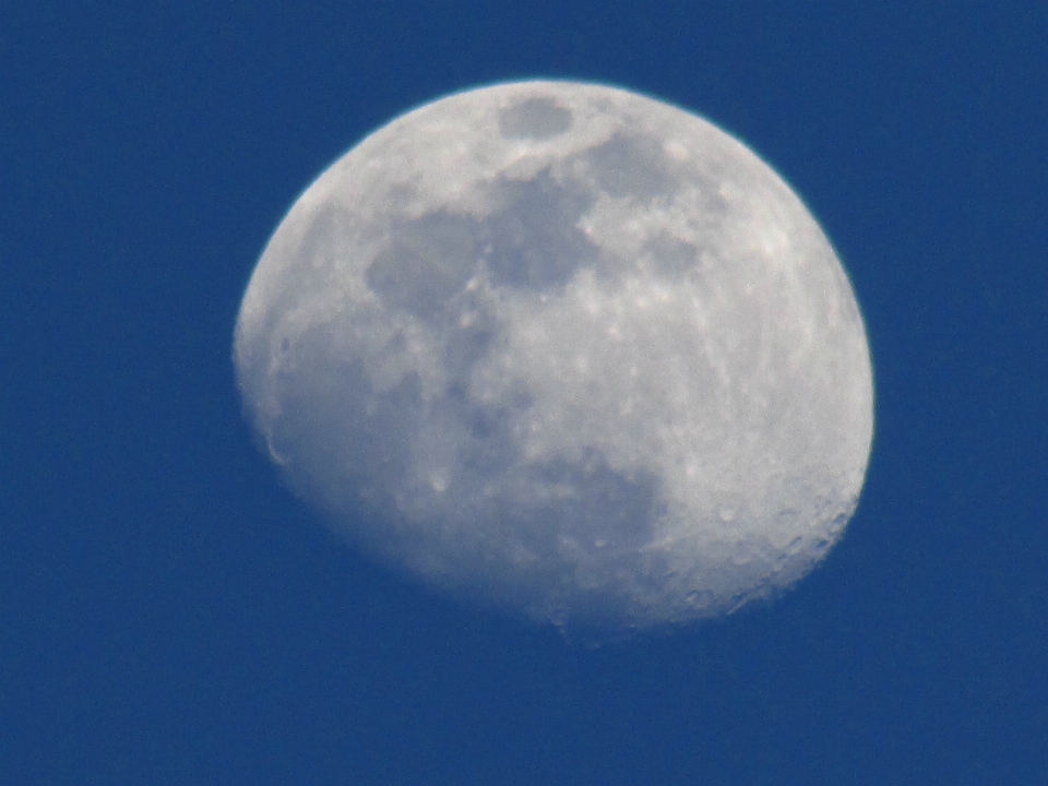 Moon nature blue sky