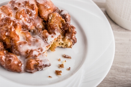 Apple baked breakfast cake Photo