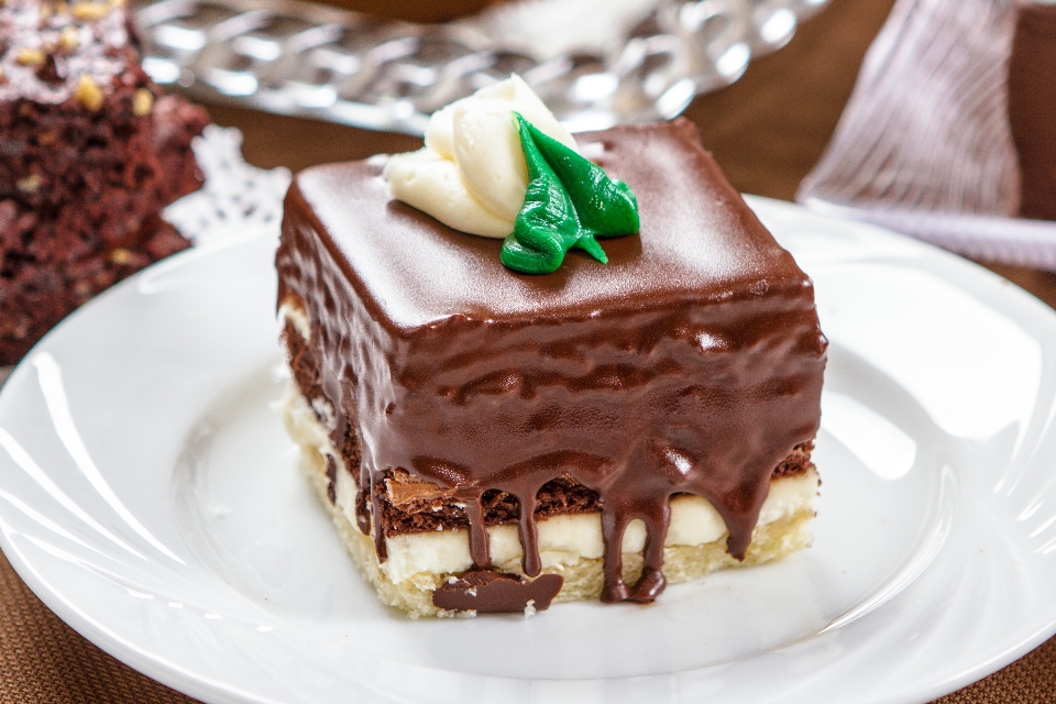 Cioccolato torta dolce delizioso
