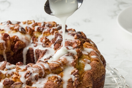 Gebacken gugelhupf
 kuchen nachtisch Foto