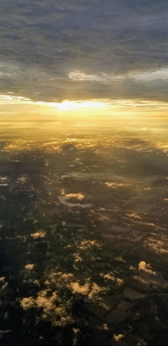 Sky sunset aerial atmosphere