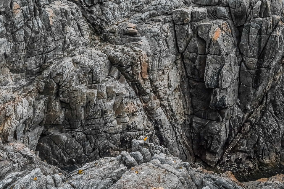 Rock cliff bedrock outcrop