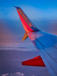 Photo Avion aile des nuages compagnie aérienne