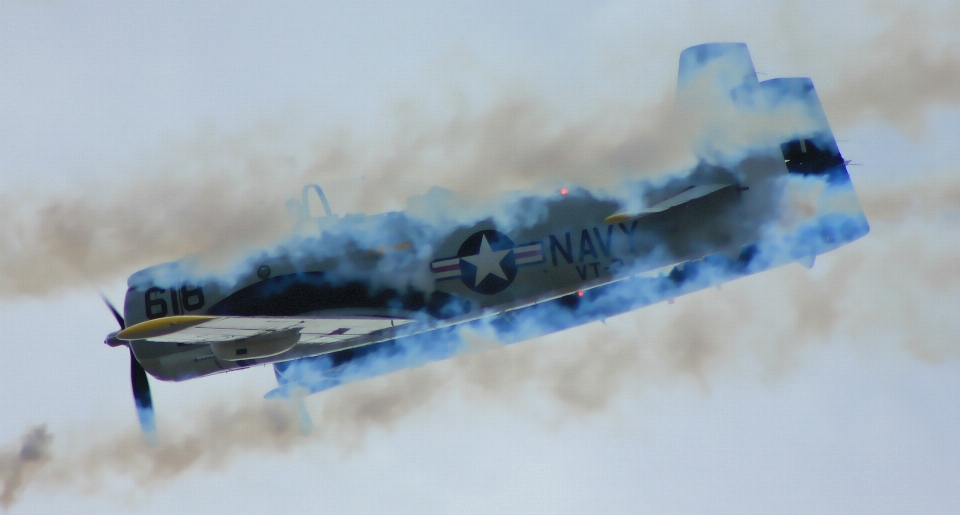 Aereo fumo cielo spettacolo aereo
