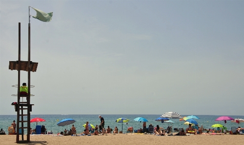 Beach watchers spain summer Photo