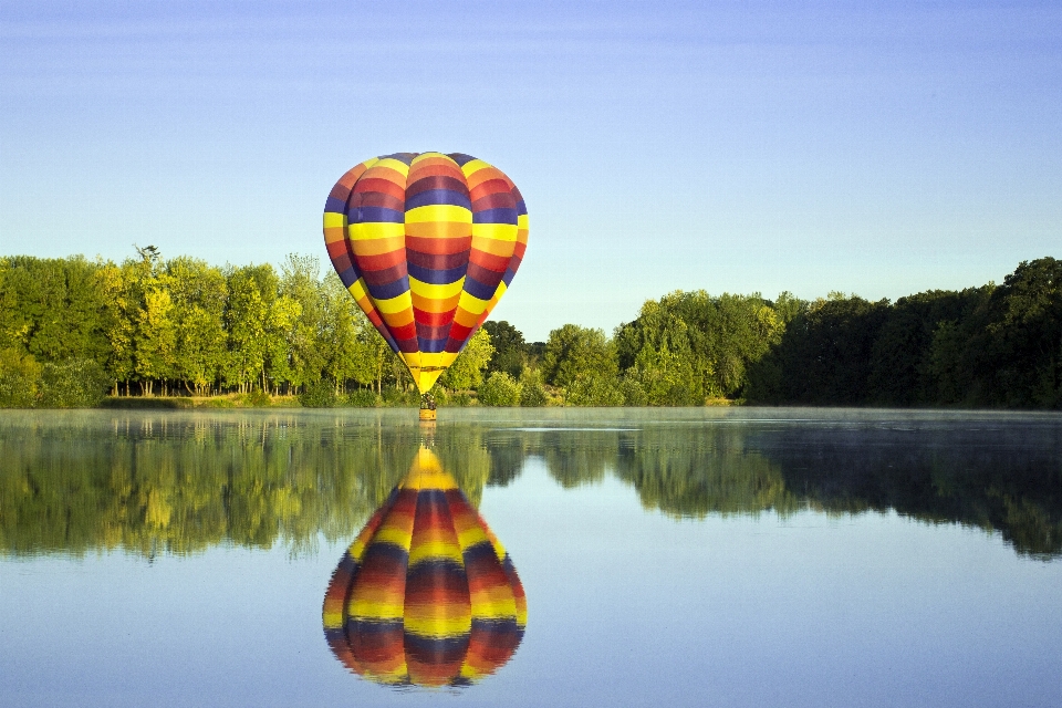 Ballon faire du ascensionnel
 montgolfière réflexion