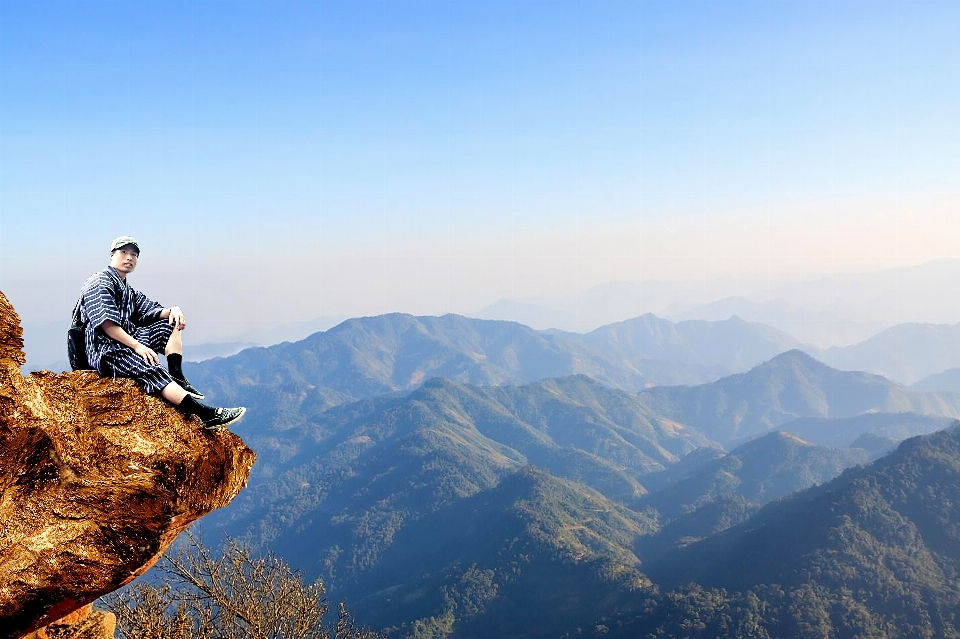 Mountain mountainous landforms sky ridge