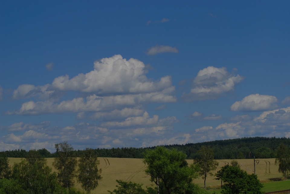 Nube cielo cúmulo
 azul