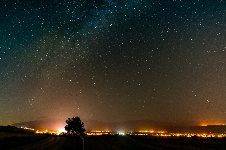 Night stars sky nature