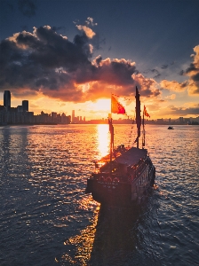 Hong kong sky water horizon Photo