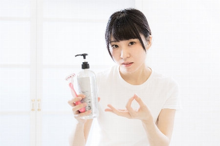 Girl skin water product Photo