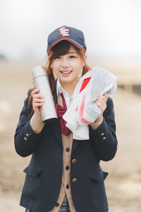 女孩 快照 摄影 制服