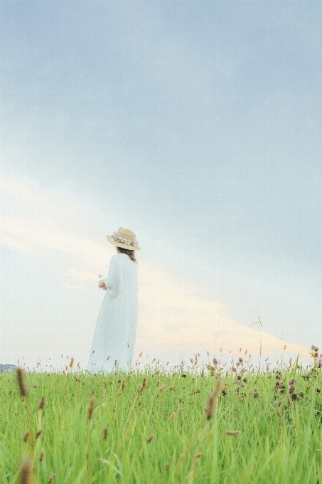 Fille les gens dans la nature
 photographier ciel