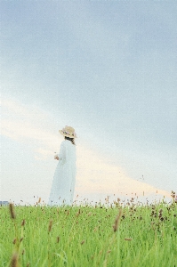 Girl people in nature photograph sky Photo