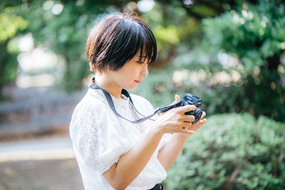 Garota fotografia beleza instantâneo