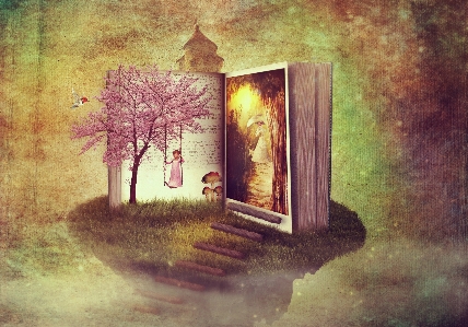 Fantasy book path storybook Photo