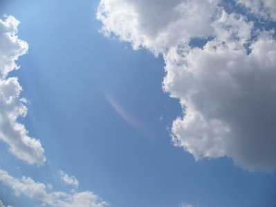 Clear peaceful blue sky Photo