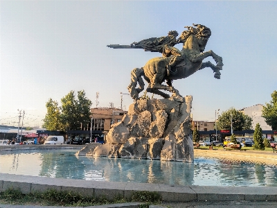 Armenia sasunci david fountain statue Photo