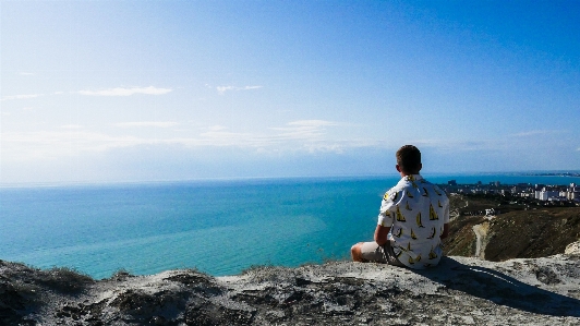 Anapa see sky blue Photo