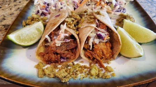 Food pork bbq tacos Photo