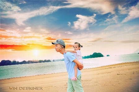 Photo manipulation people in nature sky photograph Photo