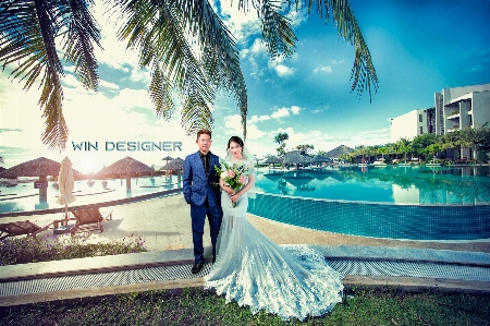 Wedding photo photograph dress sky Photo