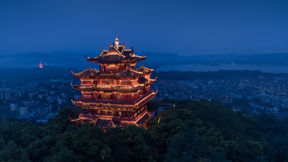 Hangzhou
 wahrzeichen himmel die architektur