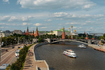 Moscow river ship sky Photo