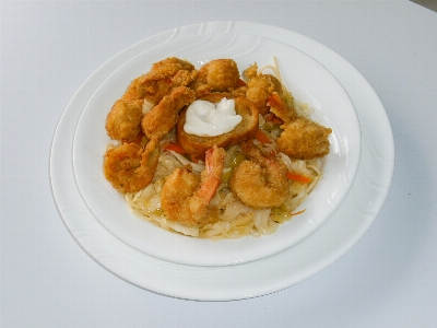 Shrimp food dish cuisine Photo