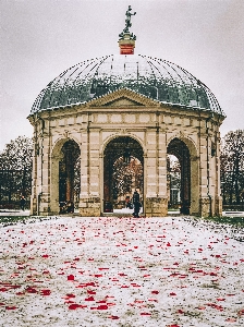 Foto Munich salju arsitektur mawar