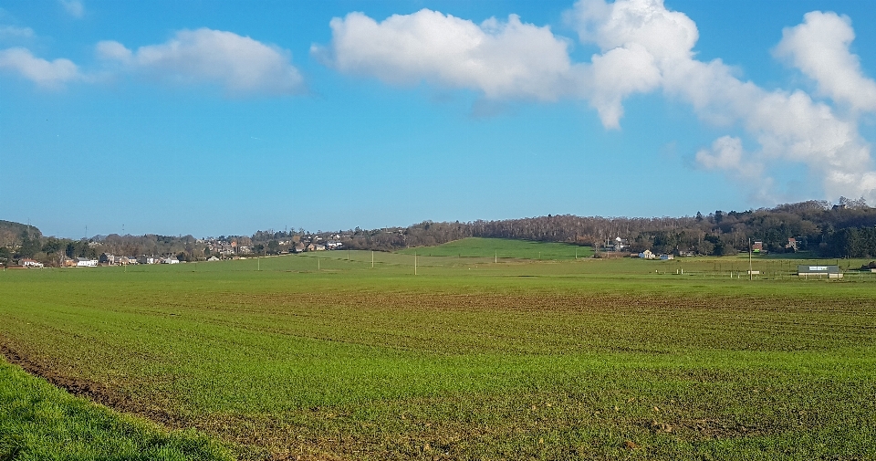 Countryside landscape clouds belgium