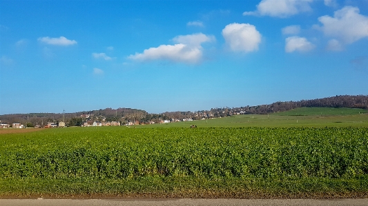 Countryside landscape clouds belgium Photo