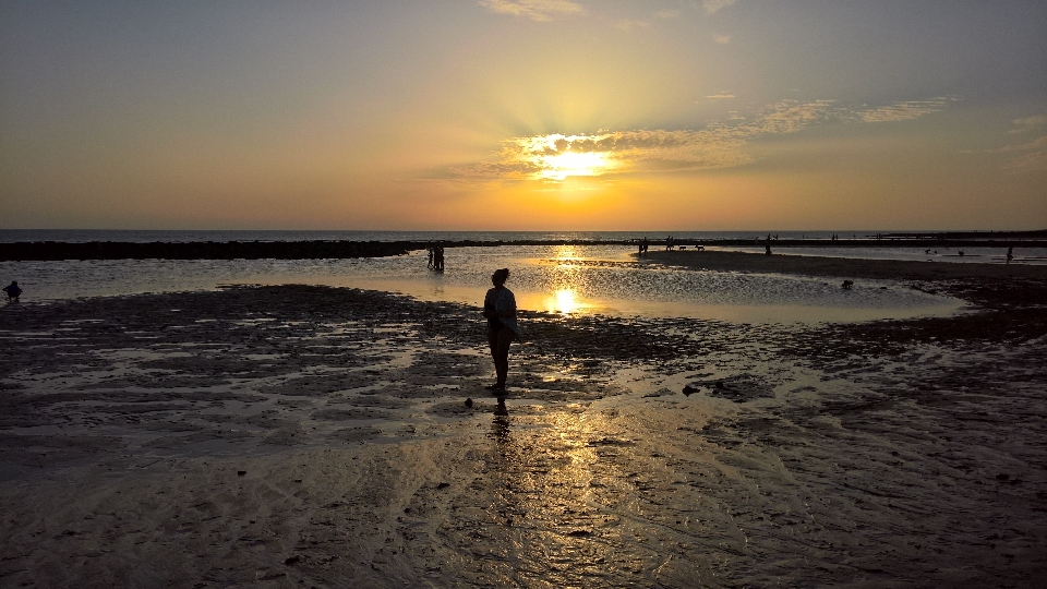 太陽 日没 色 空