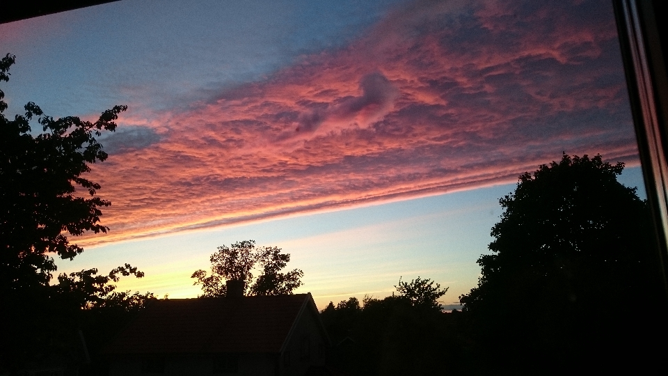 Sky sunset cloud afterglow