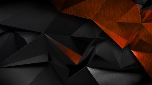 Photo Art noir orange triangle